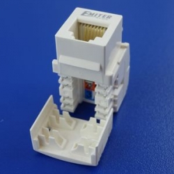 Gniazdo telefoniczne RJ12 białe