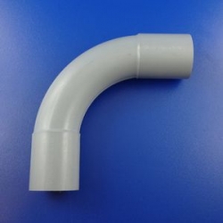 Złączka kątowa sztywna 47 szara